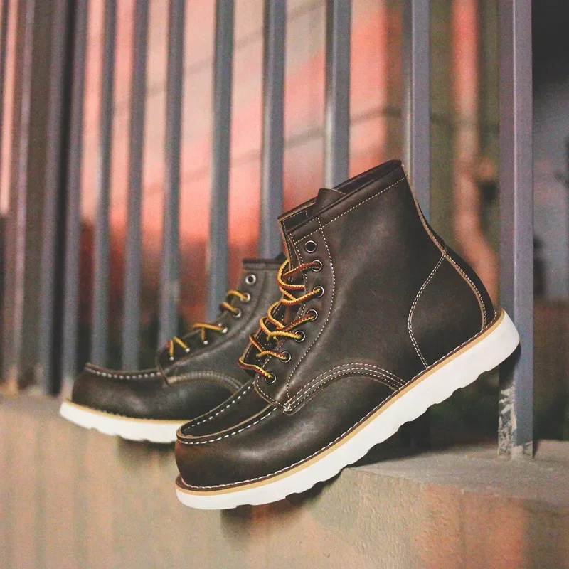 Genuine Leather Men's Boots Vi - Leatherworking Equipment 评论和价格