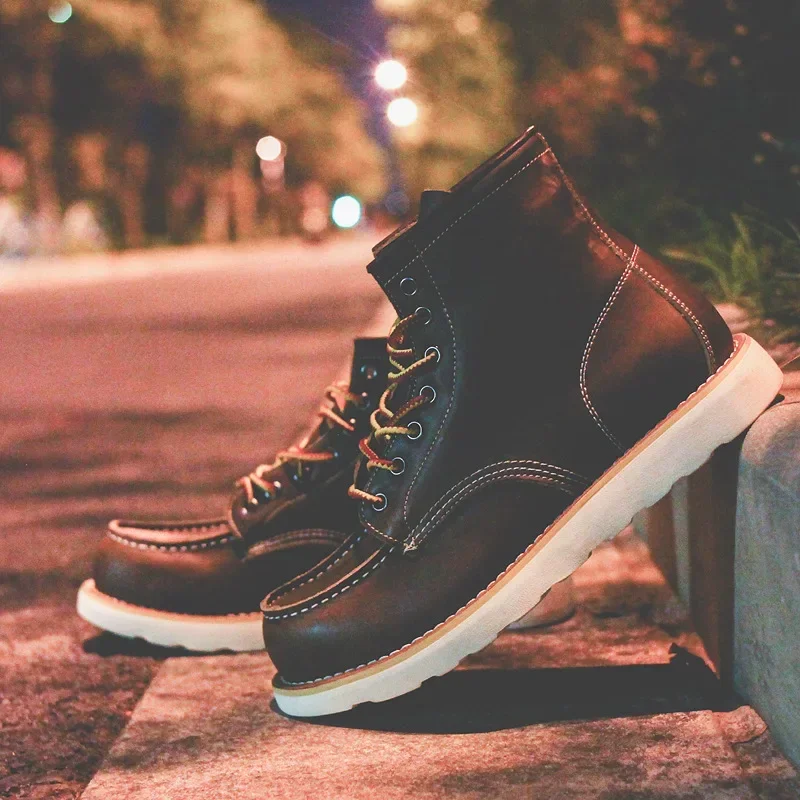 Genuine Leather Men's Boots Vi - Leatherworking Equipment 评论和价格