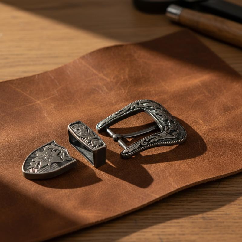 Floral Engraved Vintage Metal  - Leatherworking Classic 评论和价格
