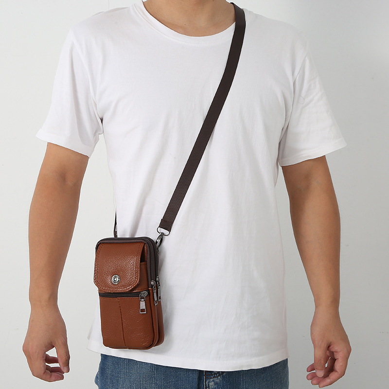 Crossbody Sling Bag for Men –  - Leather Work Bag 评论和价格