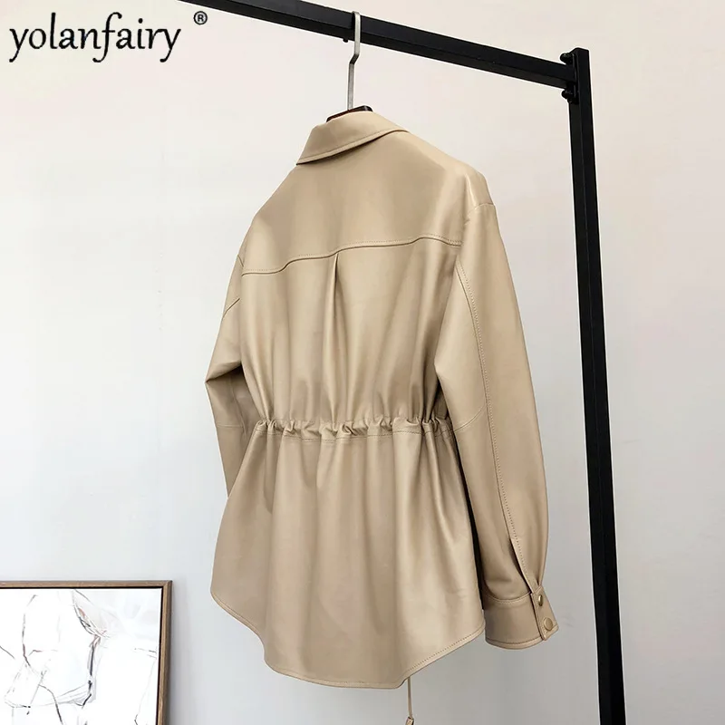 Genuine Leather Jacket Women W - Leather Work Jacket Women'S 评论和价格