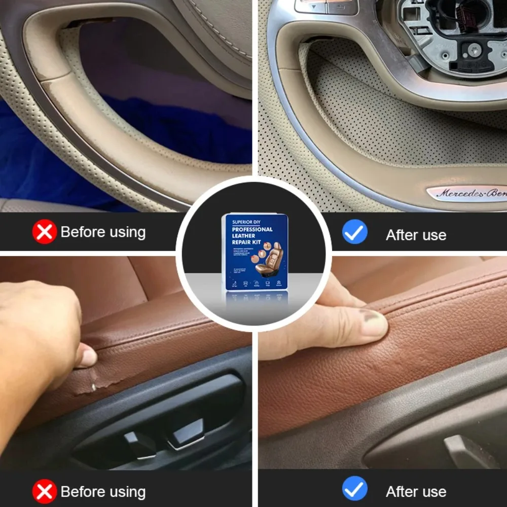 Car Leather Repair Tool Kit 7  - Leatherwork Kit 评论和价格