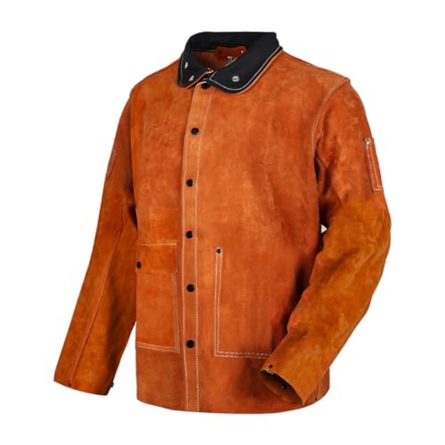 QeeLink Leather Welding Jacket - Leather Work Jacket Women'S 评论和价格