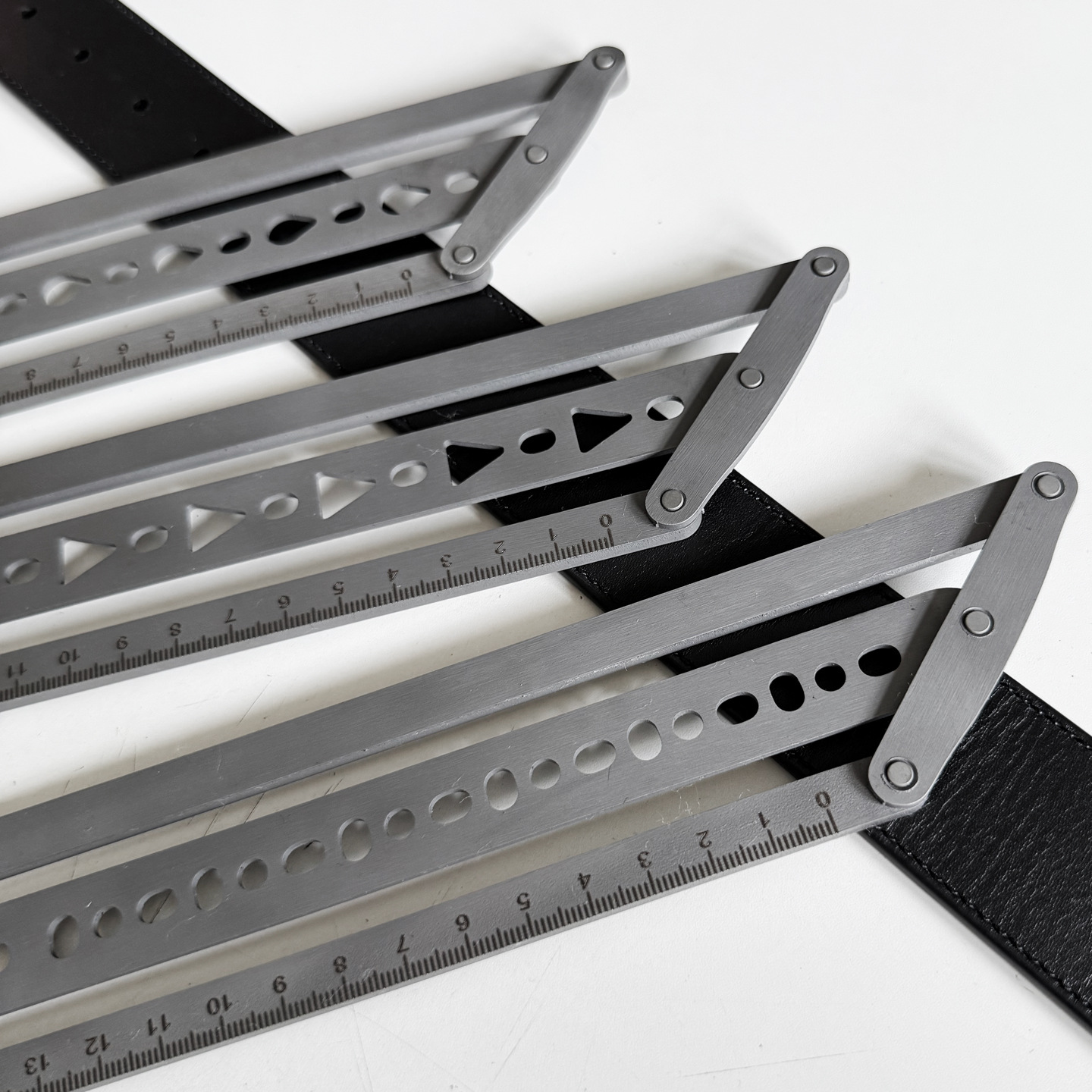 Steel Leather Belt Position Ru - Leatherwork Ruler 评论和价格
