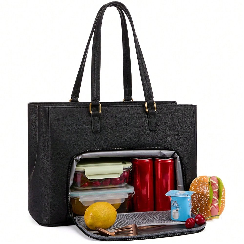 Women's Laptop Tote Bag – PU L - Leather Work Bag 评论和价格