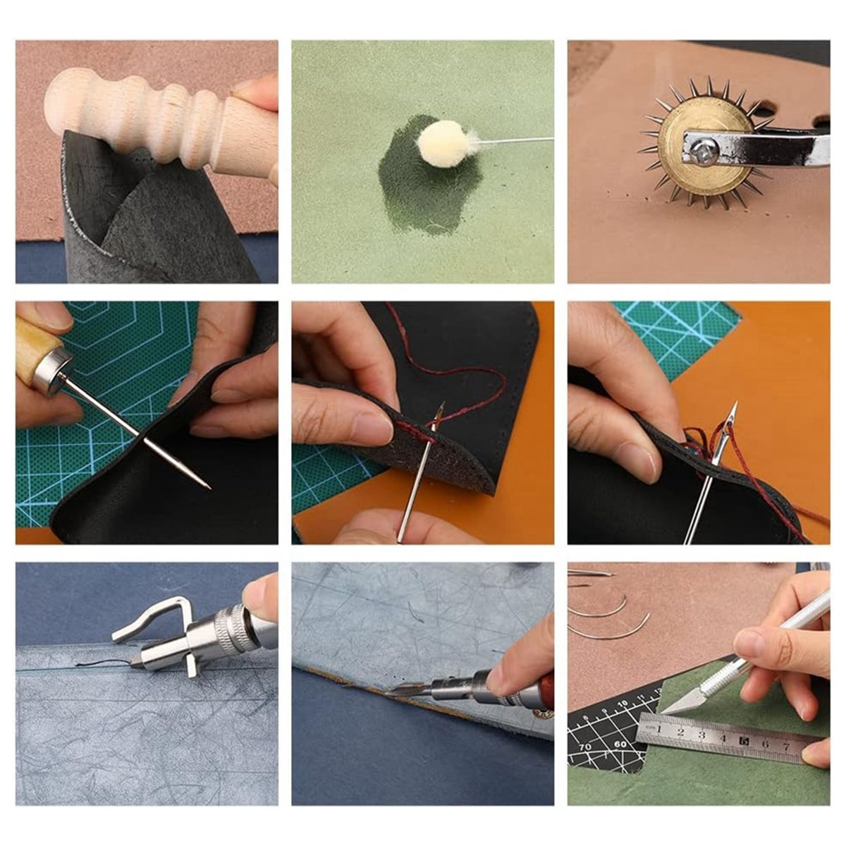 2026 NEW 66Pcs Leather Working - Beginner Leatherwork Kit 评论和价格