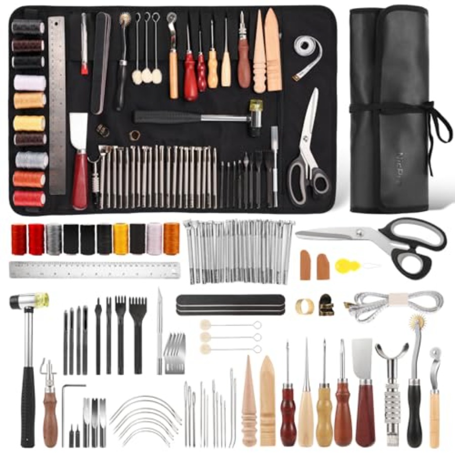 Leather Tooling Kit Leather Wo - Beginner Leatherwork Kit 评论和价格