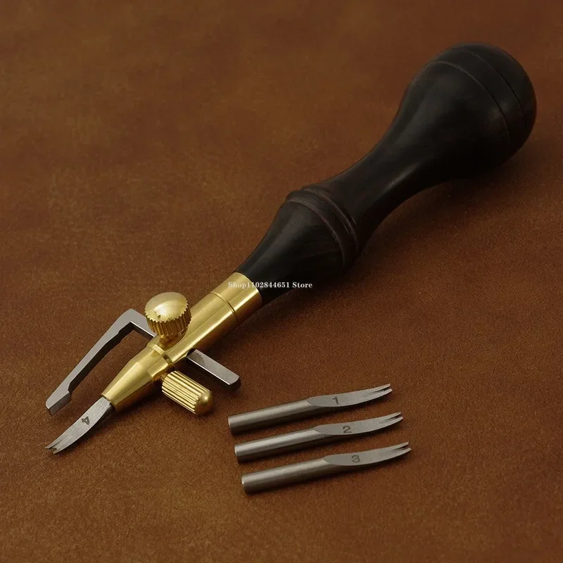 Adjustable Multi-function Cutt - Leatherwork Ruler 评论和价格