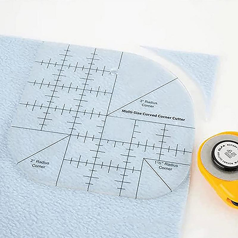 Curved Corner Cutter Quilt Rul - Leatherwork Ruler 评论和价格
