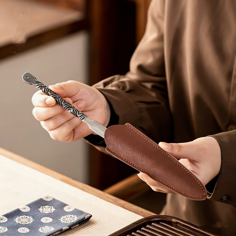 Stainless Steel Tea Knife with - Leatherwork Knives 评论和价格