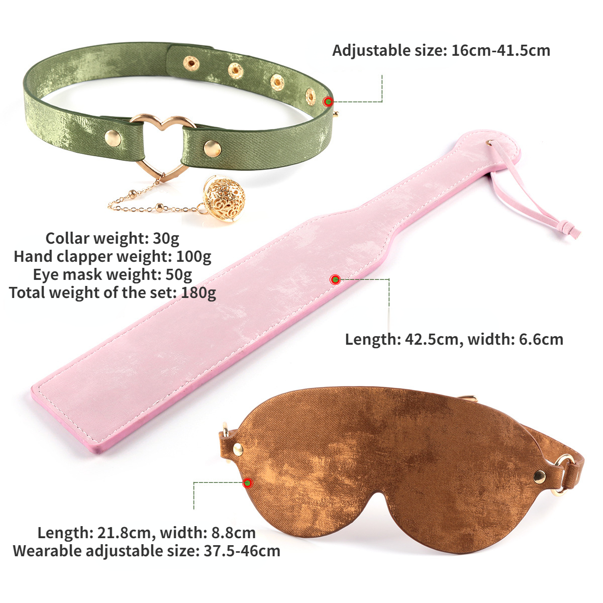 4 Colors Fetish BDSM Bondage E - Leatherwork Kit 评论和价格
