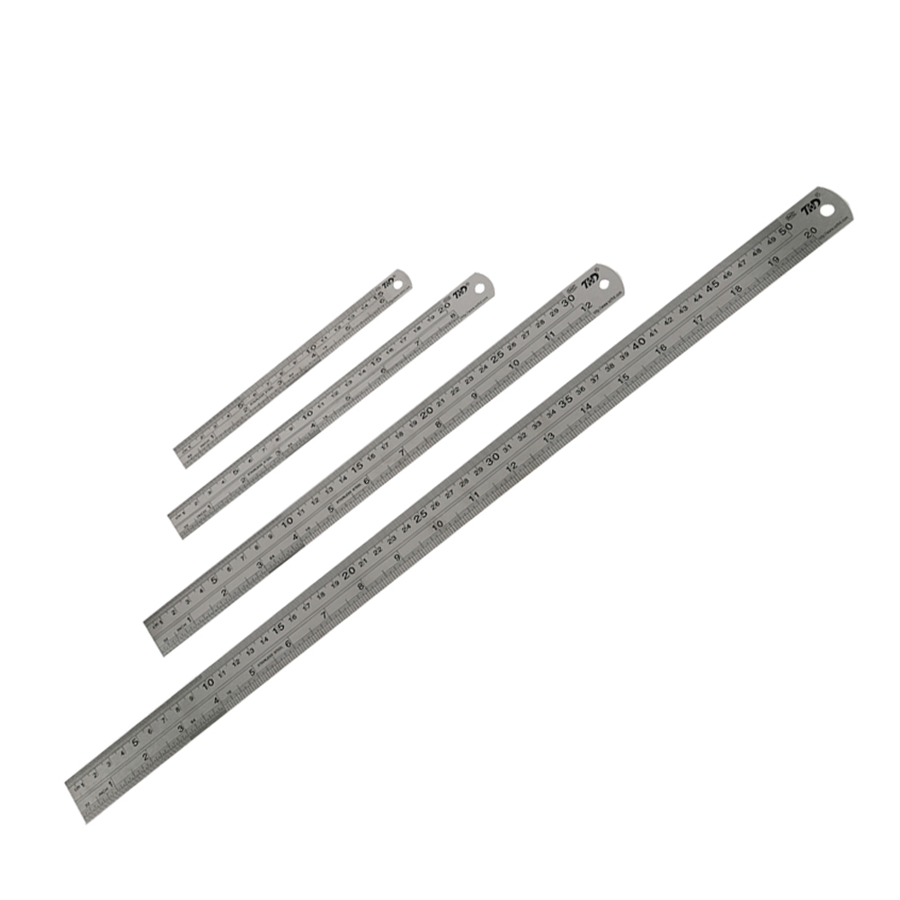 Stainless Steel Double Side St - Leatherwork Ruler 评论和价格