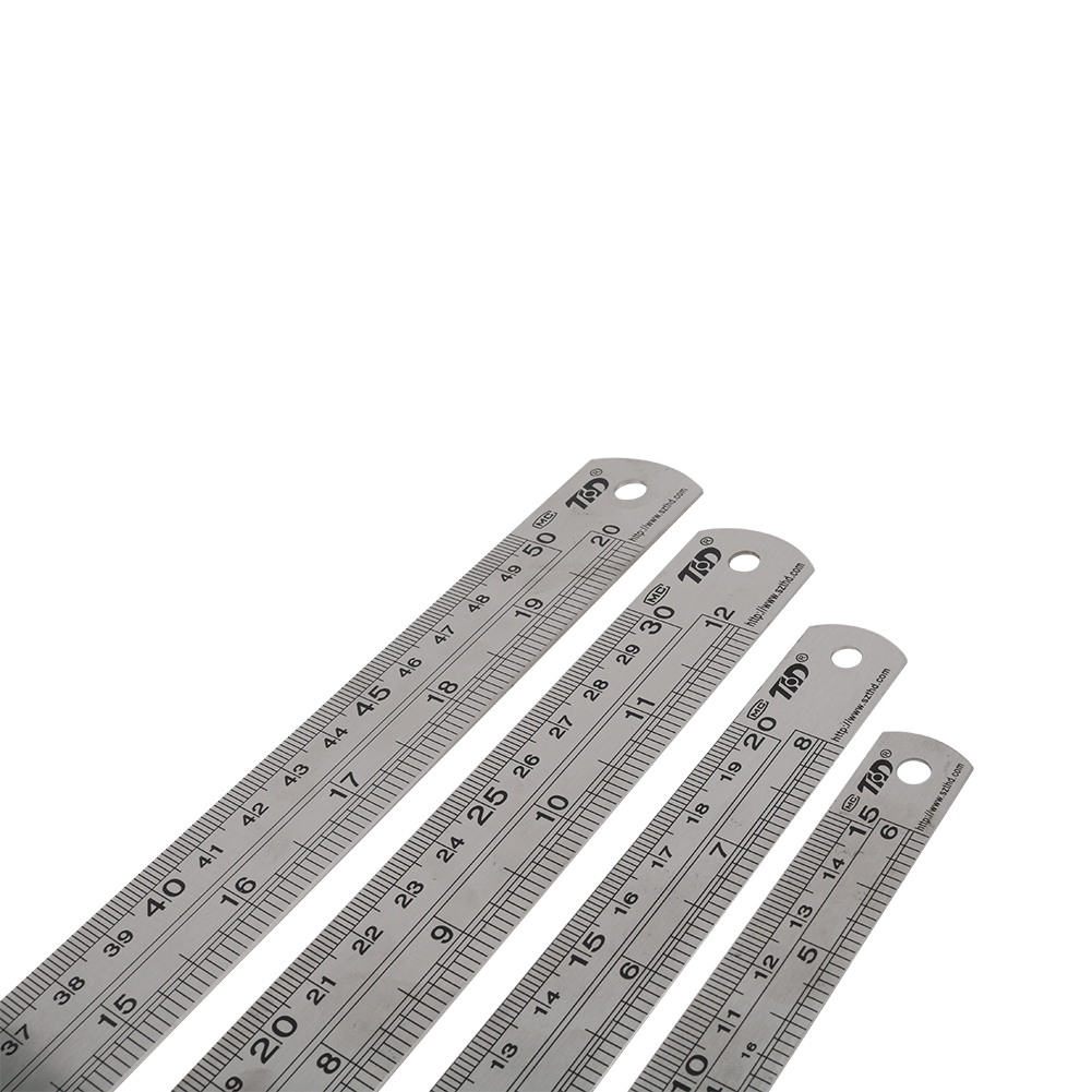 Stainless Steel Double Side St - Leatherwork Ruler 评论和价格