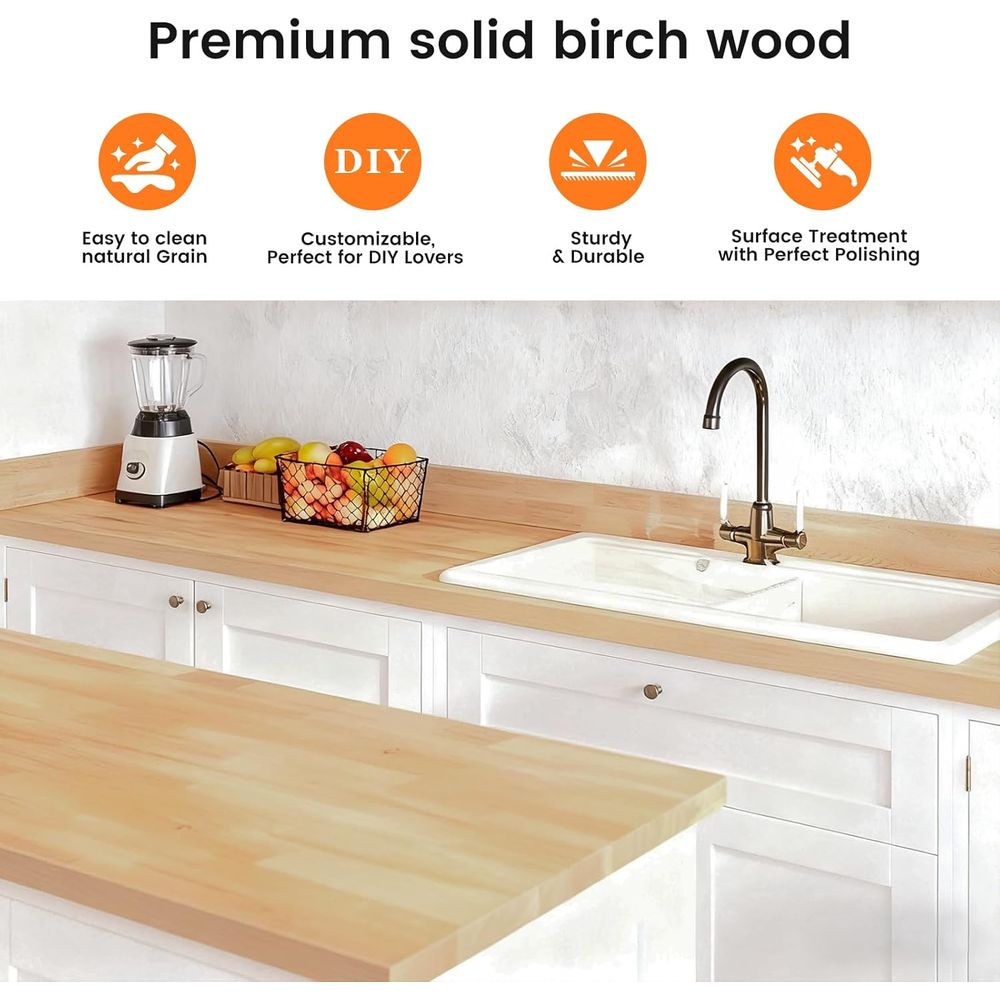 8ft Butcher Block Countertop,  - Leatherwork Bench 评论和价格