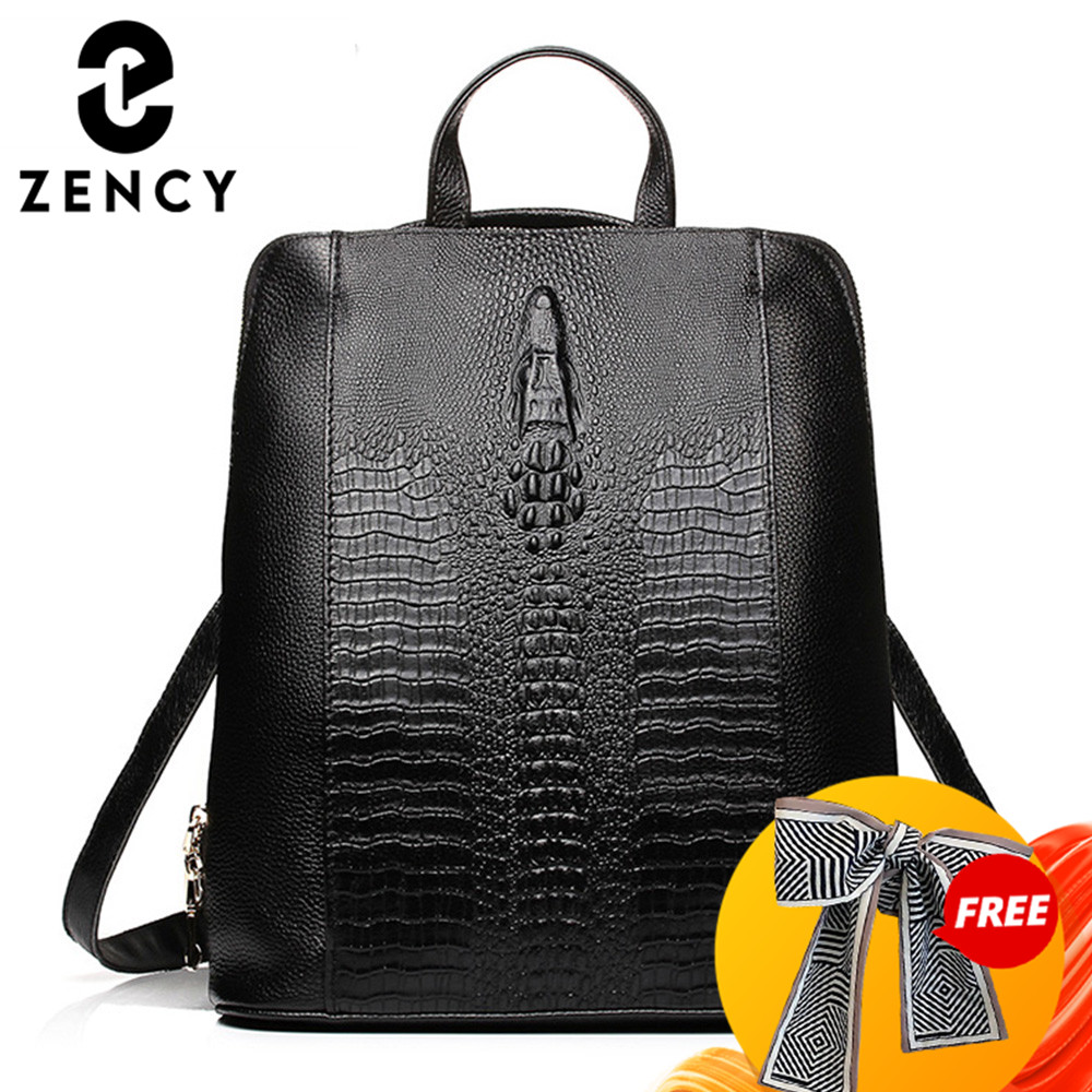 Zency Women's Crocodile Leathe - Leather Work Bag 评论和价格